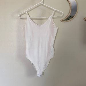 American Eagle white spaghetti strap body suit